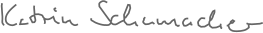 Unterschrift Katrin Schumacher